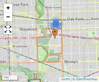 Area schools map